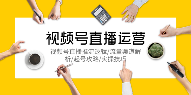 （5730期）视频号直播运营，视频号直播推流逻辑/流量渠道解析/起号攻略/实操技巧-千城资源网