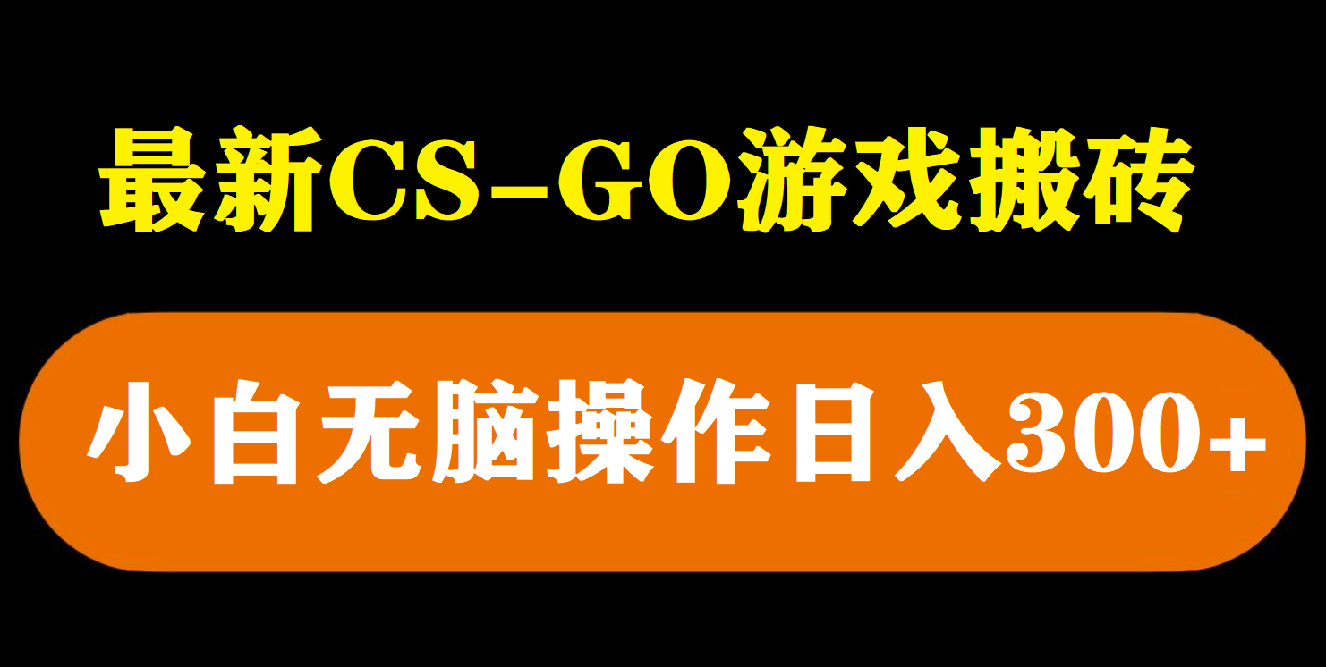 （5760期）最新csgo游戏搬砖游戏，无需挂机小白无脑也能日入300+-千城资源网