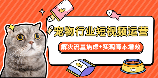 （5925期）宠物/行业短视频运营  流量增长的一层窗户纸  解决流量焦虑+实现降本增效-千城资源网