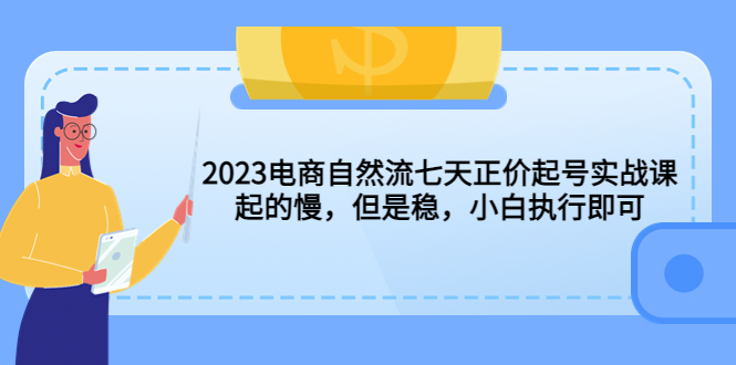 （5956期）2023电商自然流七天正价起号实战课：起的慢，但是稳，小白执行即可！-千城资源网