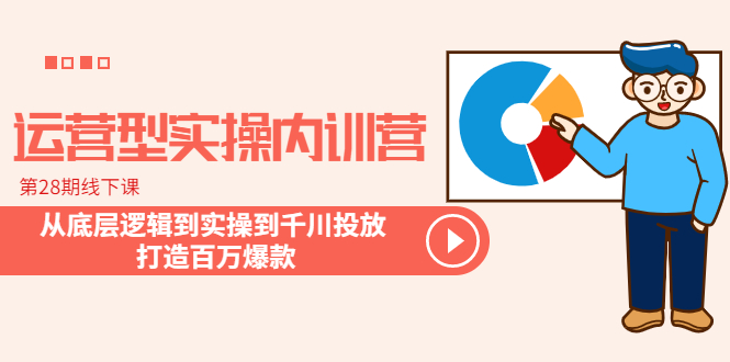 （6067期）运营型实操内训营-第28期线下课 从底层逻辑到实操到千川投放 打造百万爆款-千城资源网