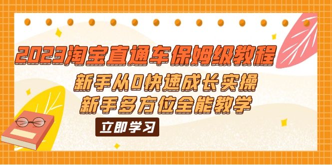 （6286期）2023淘宝直通车保姆级教程：新手从0快速成长实操，新手多方位全能教学-千城资源网