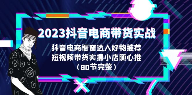 （6536期）2023抖音电商带货实战，橱窗达人好物推荐，实操小店随心推（80节完整）-千城资源网