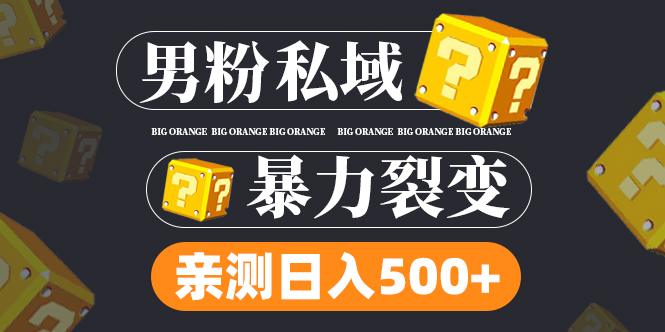 （6677期）男粉项目，一个作品变现1000+，新渠道新玩法，一部手机实现月入过万-千城资源网