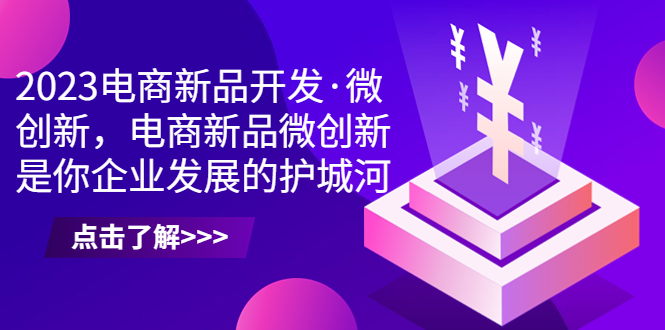 （6759期）2023电商新品开发·微创新，电商新品微创新是你企业发展的护城河-千城资源网