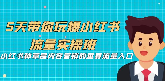 （7041期）5天带你玩爆小红书流量实操班，小红书种草是内容营销的重要流量入口-千城资源网