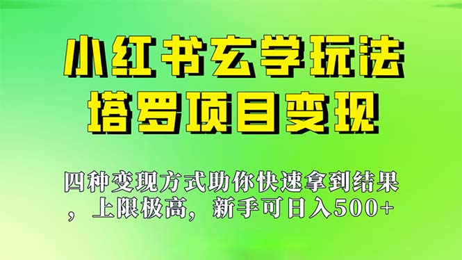 （7079期）新手也能日入500的玩法，上限极高，小红书玄学玩法，塔罗项目变现大揭秘-千城资源网