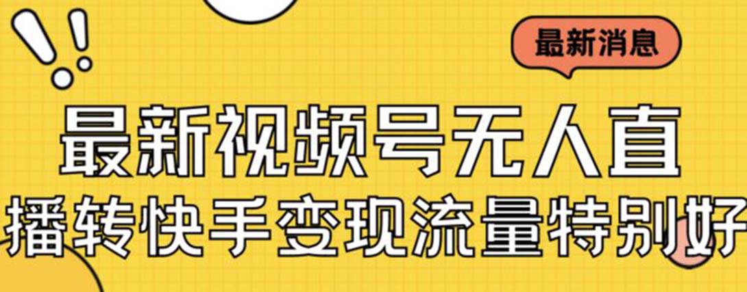 （7104期）最新视频号无人直播转快手变现美女玩法日入500+【教程+素材】-千城资源网