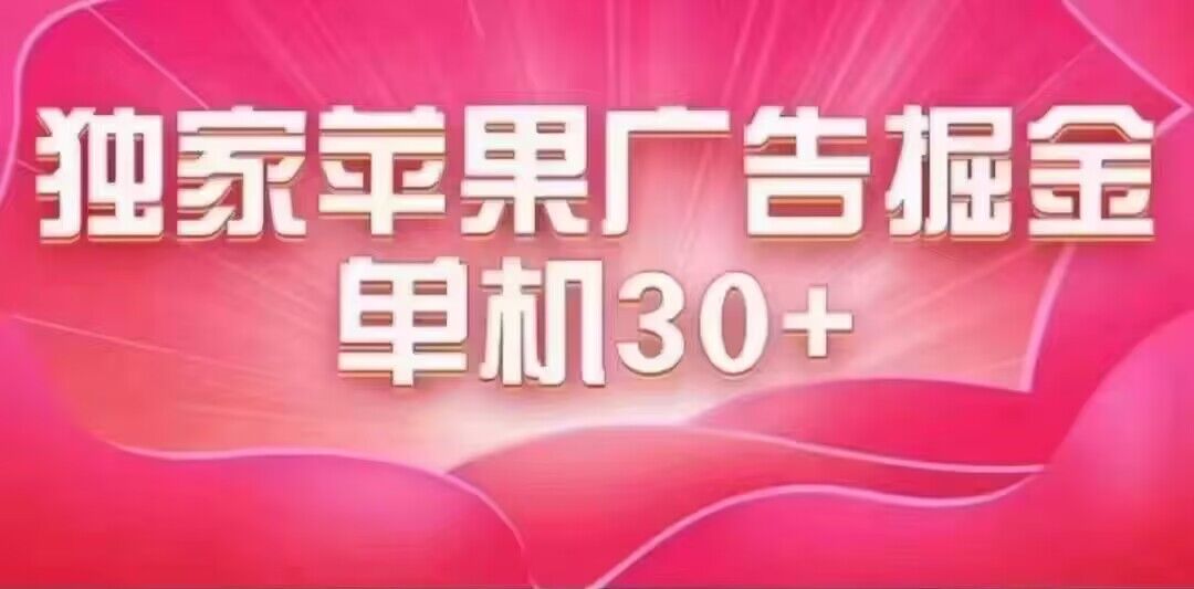 （7542期）最新苹果系统独家小游戏刷金 单机日入30-50 稳定长久吃肉玩法-千城资源网