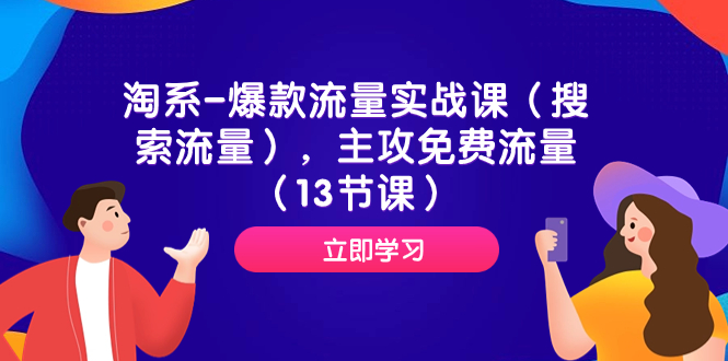 （7658期）淘系-爆款流量实战课（搜索流量），主攻免费流量（13节课）-千城资源网