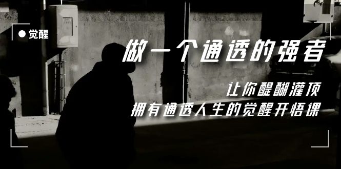 （7696期）觉醒-做一个通透强者，让你醍醐灌顶，拥有通透人生，掌握强大的秘密-千城资源网