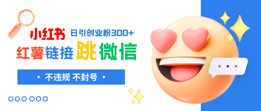 （8010期）小红薯跳转微信链接制作和引流思路，不违规不封号！-千城资源网