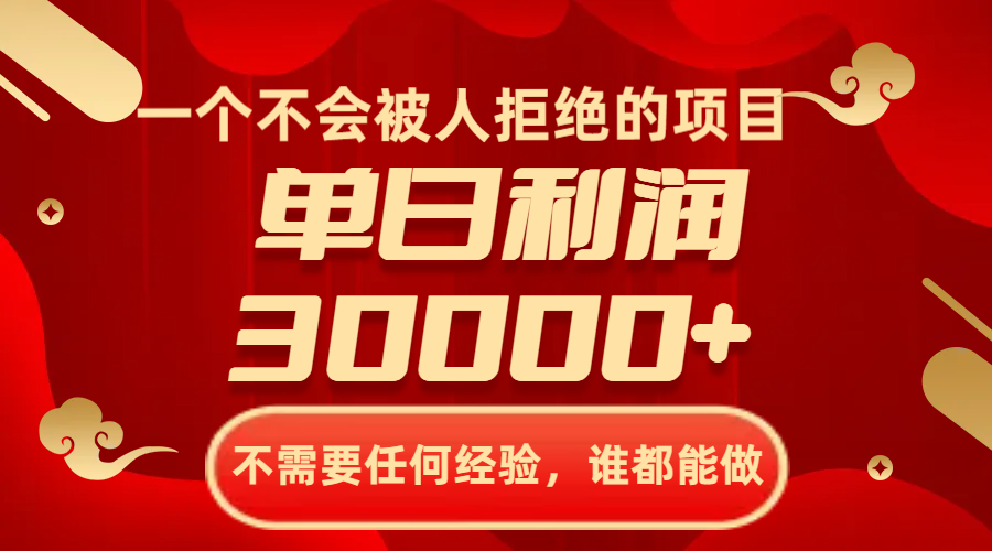 （8120期）一个不会被人拒绝的项目，不需要任何经验，谁都能做，单日利润30000+-千城资源网