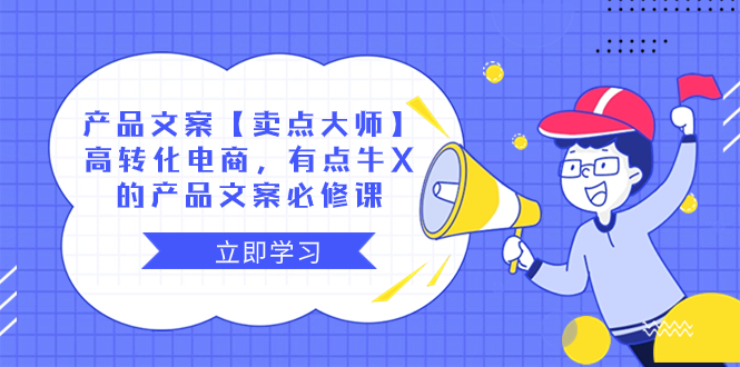 （8244期）产品文案【卖点 大师】高转化电商，有点牛X的 产品文案必修课-千城资源网