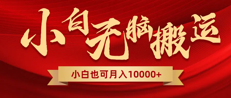 （8412期）无脑搬运视频，全新平台独占玩法，一个账号每天1000+，多账号轻松扩张！-千城资源网