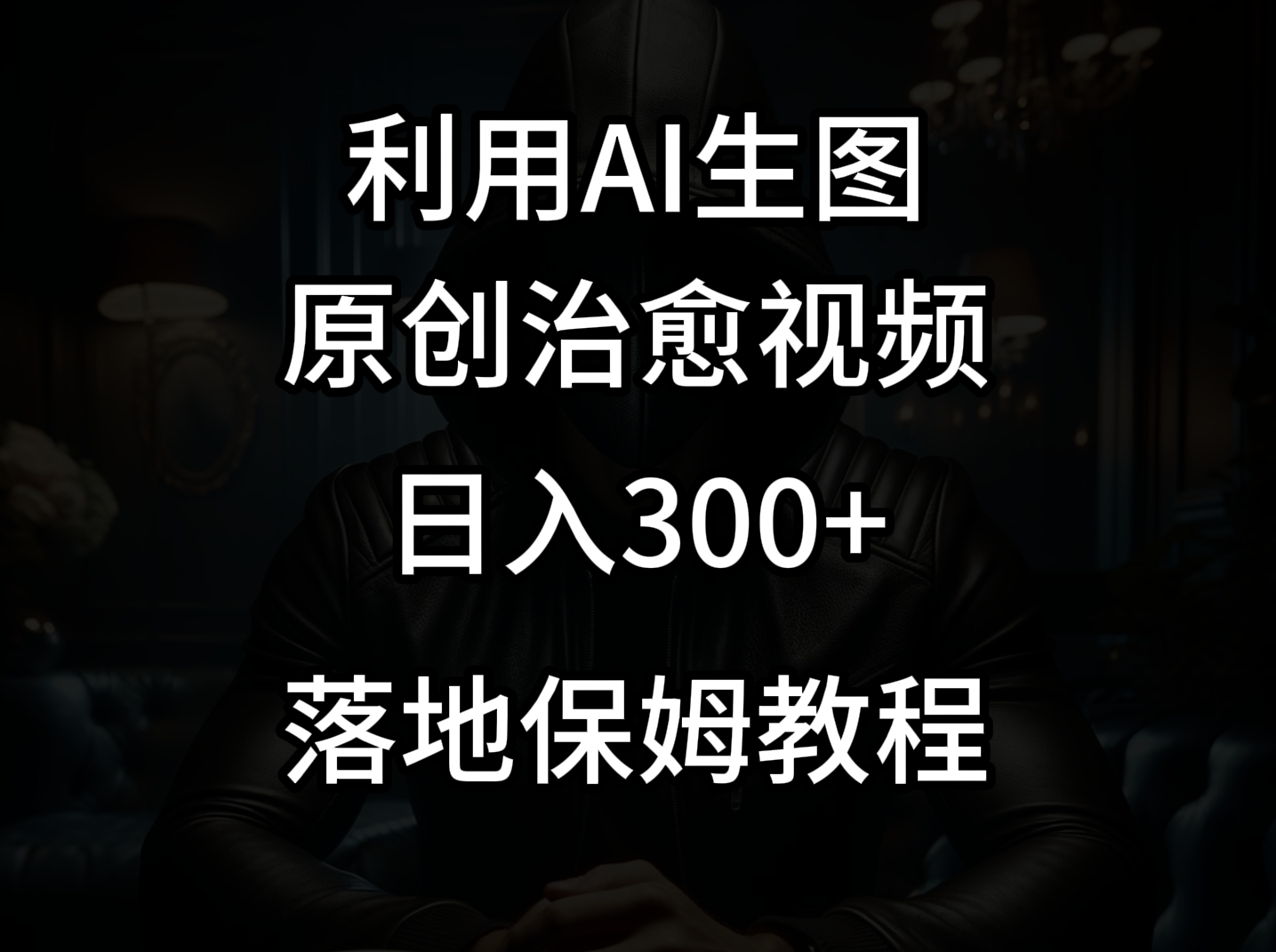 抖音最新爆款项目，治愈视频，仅靠一张图日入300+-千城资源网
