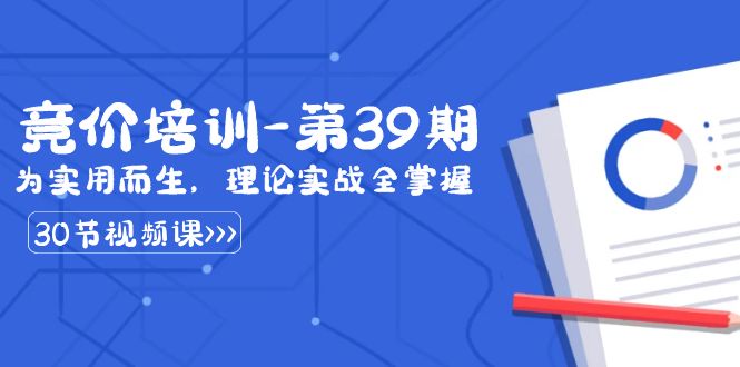 （8750期）某收费竞价培训-第39期：为实用而生，理论实战全掌握（30节课）-千城资源网