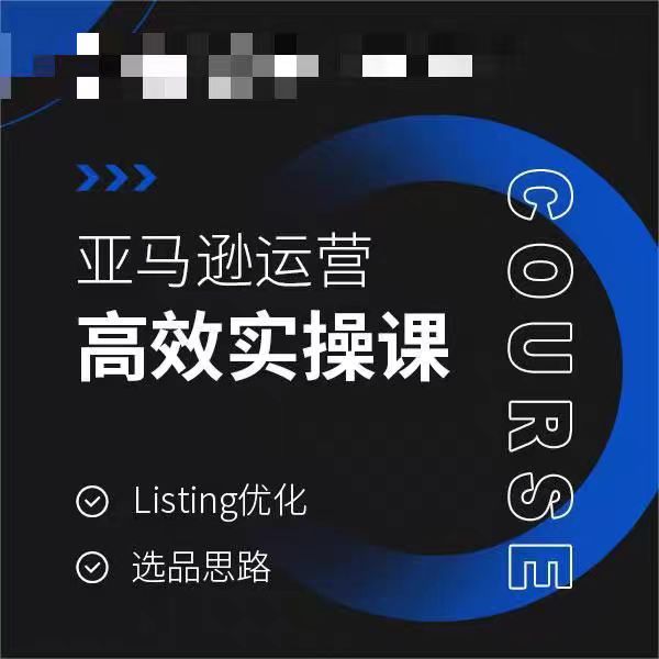 亚马逊运营高效实操课，Listing优化，选品思路-千城资源网