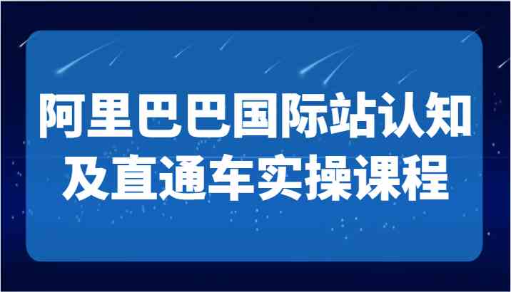 阿里巴巴国际站认知及直通车实操课-国际地产逻辑、国际站运营定位、TOP商家运营思路-千城资源网