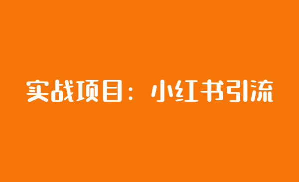 实战项目：小红书引流-千城资源网