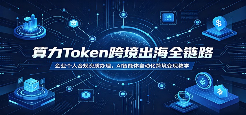 算力Token跨境出海全链路：企业个人合规资质办理，AI智能体自动化跨境变现教学-千城资源网