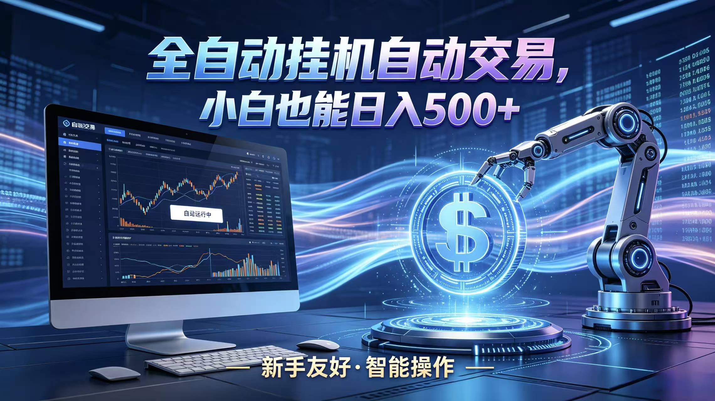 全新智能化交易助手，傻瓜式操作，小白也能快速上手，轻松实现日入500+-千城资源网