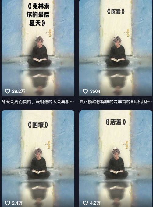 AI制作爆款书单，抖音42粉丝博主书单号制作拆解，单条视频28W赞-千城资源网