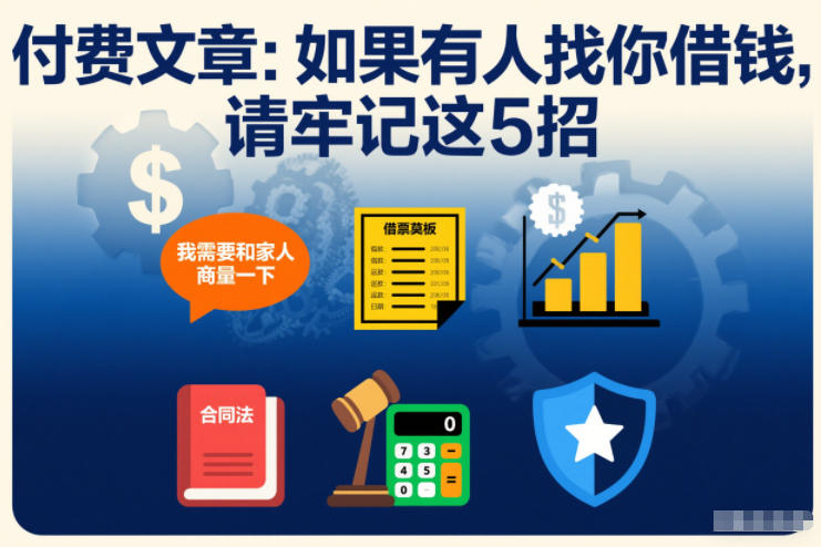 付费文章：如果有人找你借钱，请牢记这5招-千城资源网