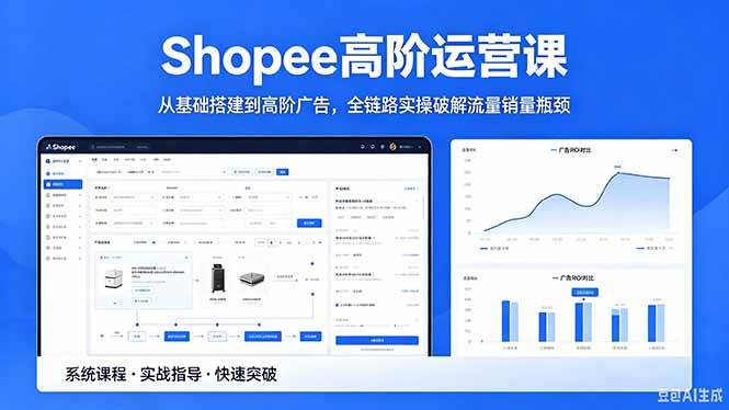 （18499期）Shopee高阶运营课-2026年5月更新，从基础搭建到高阶广告，全链路实操破解流量销量瓶颈-千城资源网