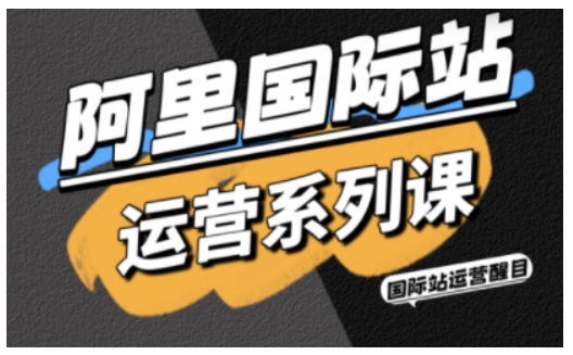 阿里国际站运营系列课，涵盖精准引流、直通车与全站推实战SOP，搭配AI效率工具包与高阶增长玩法-千城资源网