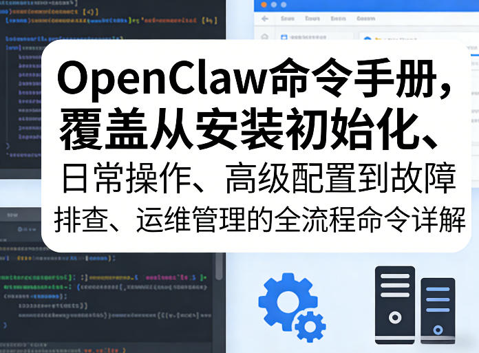OpenClaw命令手册，覆盖从安装初始化、日常操作、高级配置到故障排查、运维管理的全流程命令详解-千城资源网