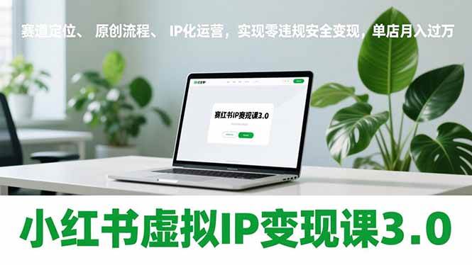 （17029期）小红书虚拟IP变现课3.0，赛道定位、原创流程、IP化运营，实现零违规安全变现，单店月入过万-千城资源网