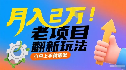 月入2W！老项目翻新玩法，小白上手就能做，非常容易上手-千城资源网