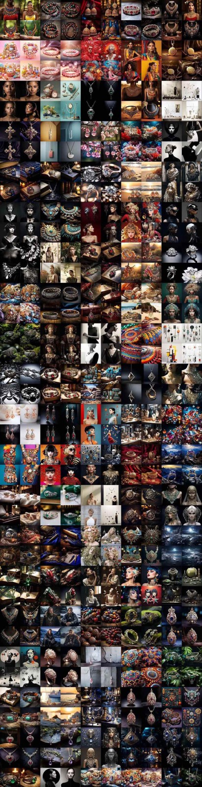 463个Midjourney珠宝摄影提示词：覆盖全品类珠宝，AI设计秒出专业效果-千城资源网