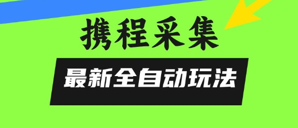 携程信息采集全自动玩法，0风控，无脑开干【揭秘】-千城资源网