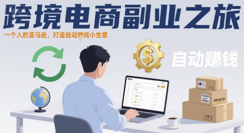 跨境电商副业之旅，一个人的亚马逊，打造自动賺钱小生意-千城资源网