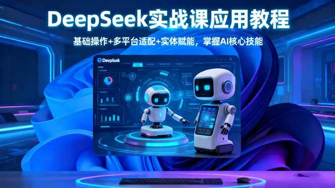 （16391期）DeepSeek实战课应用教程、基础操作+多平台适配+实体赋能，掌握AI核心技能-千城资源网