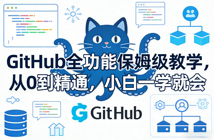 GitHub全功能保姆级教学，从0到精通，小白一学就会-千城资源网