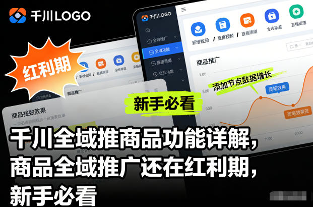 千川全域推商品功能详解，商品全域推广还在红利期，新手必看-千城资源网