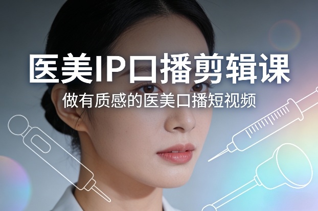 医美IP口播剪辑课，做有质感的医美口播短视频-千城资源网