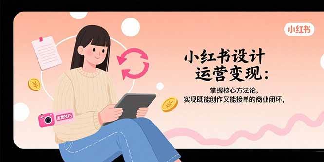 （15636期）小红书设计运营变现：掌握核心方法论，实现既能创作又能接单的商业闭环-千城资源网