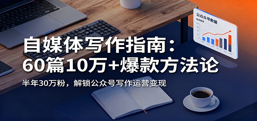 自媒体写作指南：60篇10万+爆款方法论，半年30万粉，解锁公众号写作运营变现-千城资源网