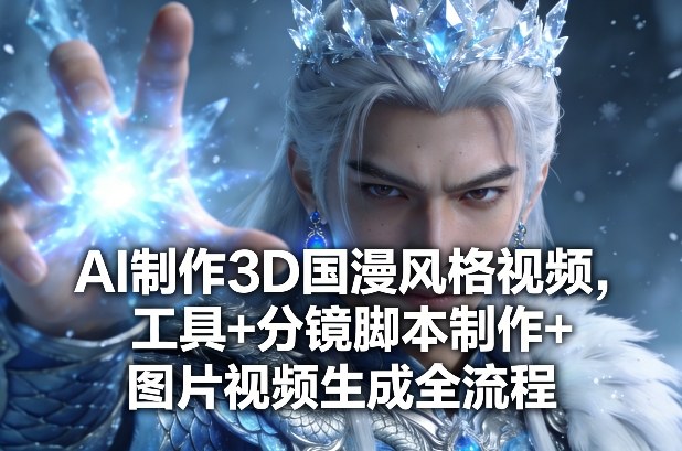 AI制作3D国漫风格视频，工具+分镜脚本制作+图片视频生成全流程-千城资源网