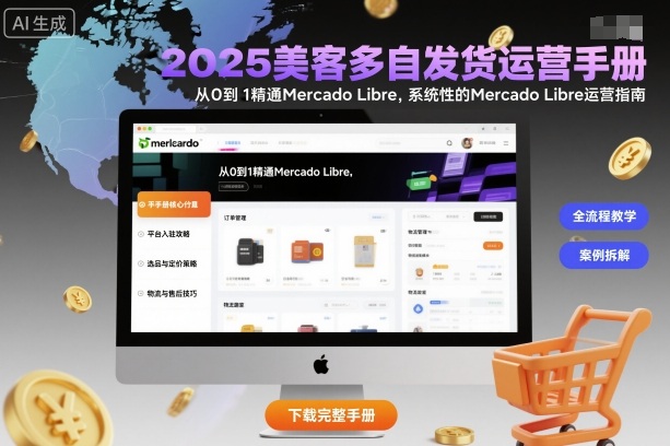 2025美客多自发货运营手册：从0到1精通Mercado Libre，系统性的Mercado Libre运营指南-千城资源网