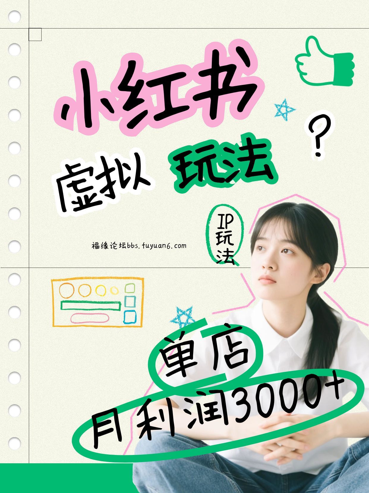 小红书虚拟玩法（铺货流和单品玩法），单店月利润3000+，IP打法+原创商品（0违规）-千城资源网