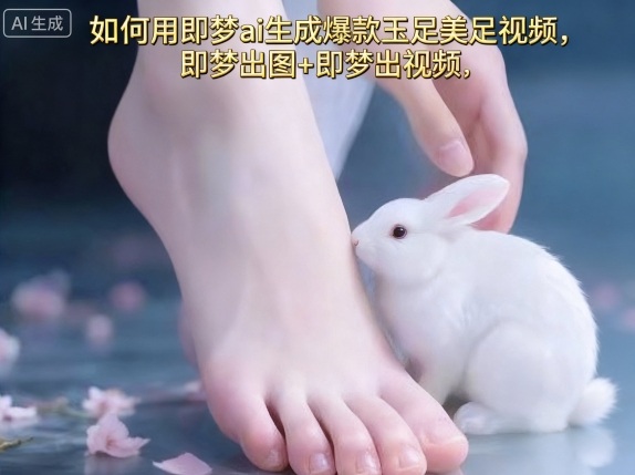 如何用即梦ai生成爆款玉足美足视频，即梦出图+即梦出视频，快速涨粉-千城资源网