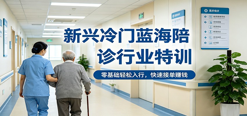 新兴冷门蓝海陪诊行业特训，零基础轻松入行，快速接单赚钱-千城资源网