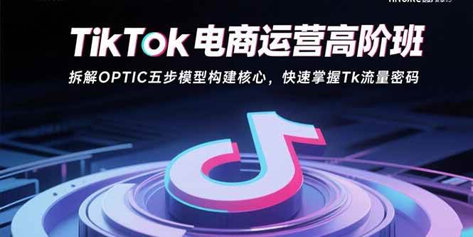 （15752期）TikTok电商运营高阶班：拆解OPTIC五步模型构建核心，快速掌握Tk流量密码-千城资源网
