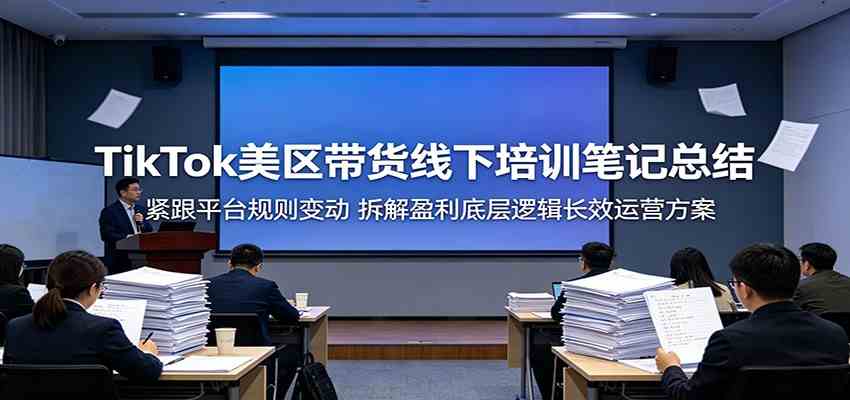 TikTok美区带货线下培训笔记总结：紧跟平台规则变动，拆解盈利底层逻辑长效运营方案-千城资源网