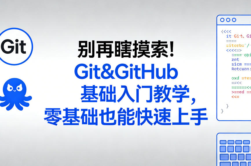 别再瞎摸索！Git&GitHub基础入门教学，零基础也能快速上手-千城资源网